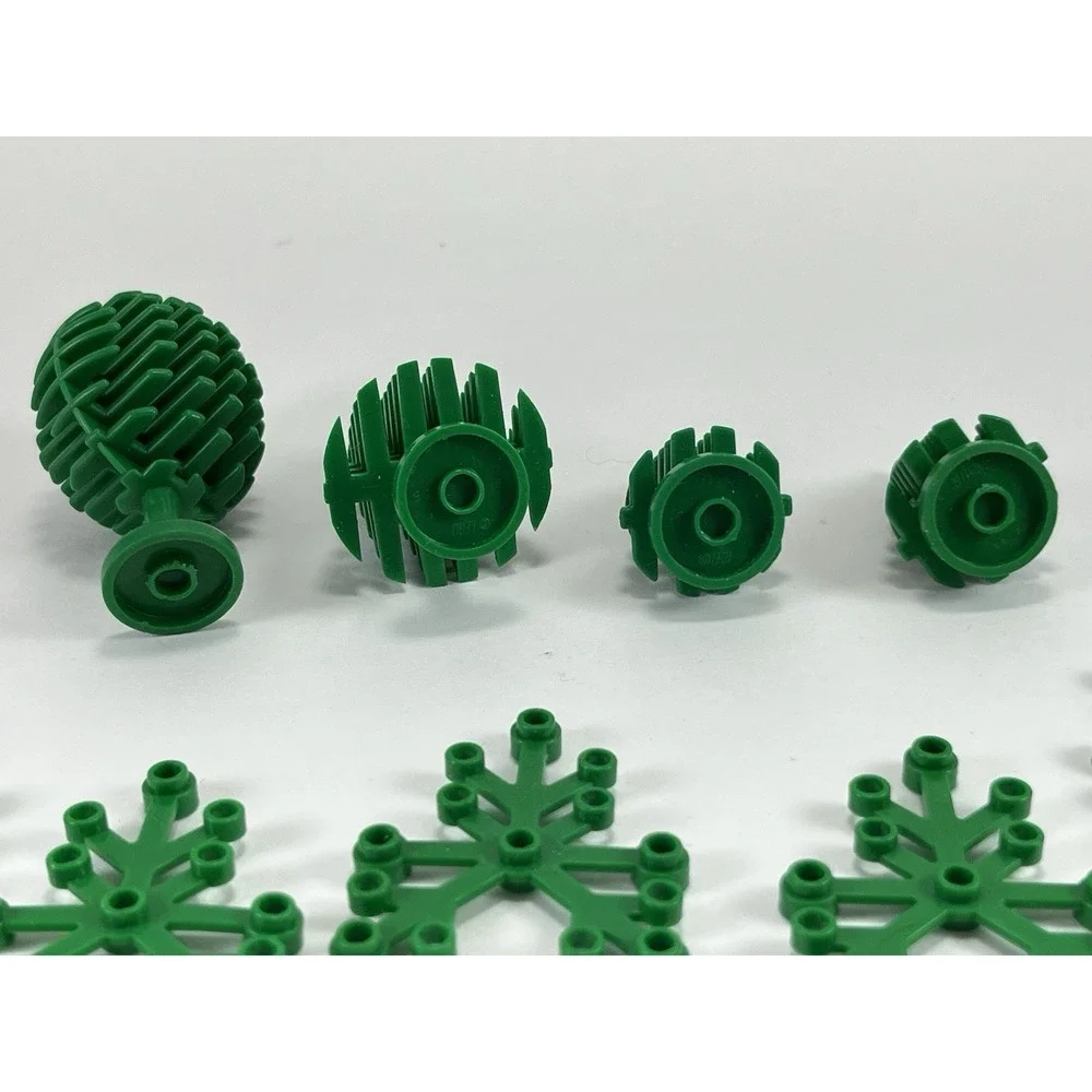 Vintage Lego Green Trees Leaves Pines Town City‎ Round Triangle Replacements